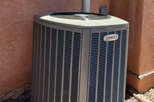 Outdoor AC unit repair service for residential cooling system